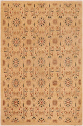 handmade Transitional Kafkaz Tan Brown Hand Knotted RECTANGLE 100% WOOL area rug 9 x 12